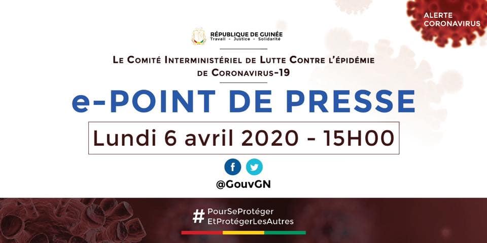 e-point de presse covid19 Guinee