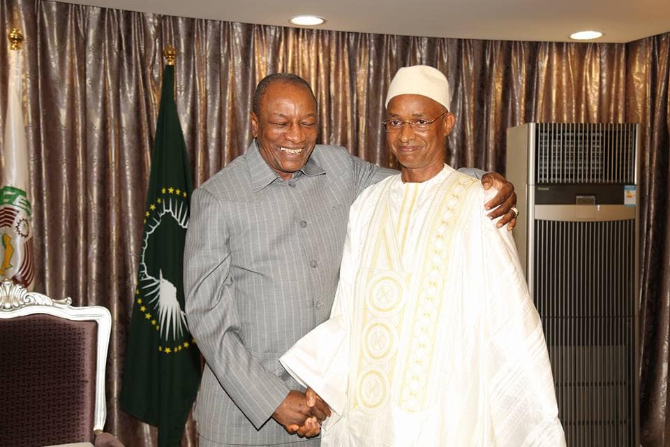 Cellou Dalein Diallo et le Président Alpha Condé