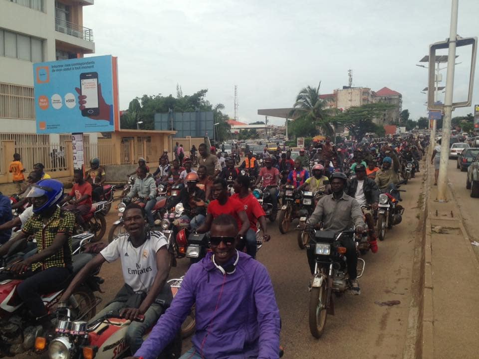 grogne des motos taxis à la belle-vue.