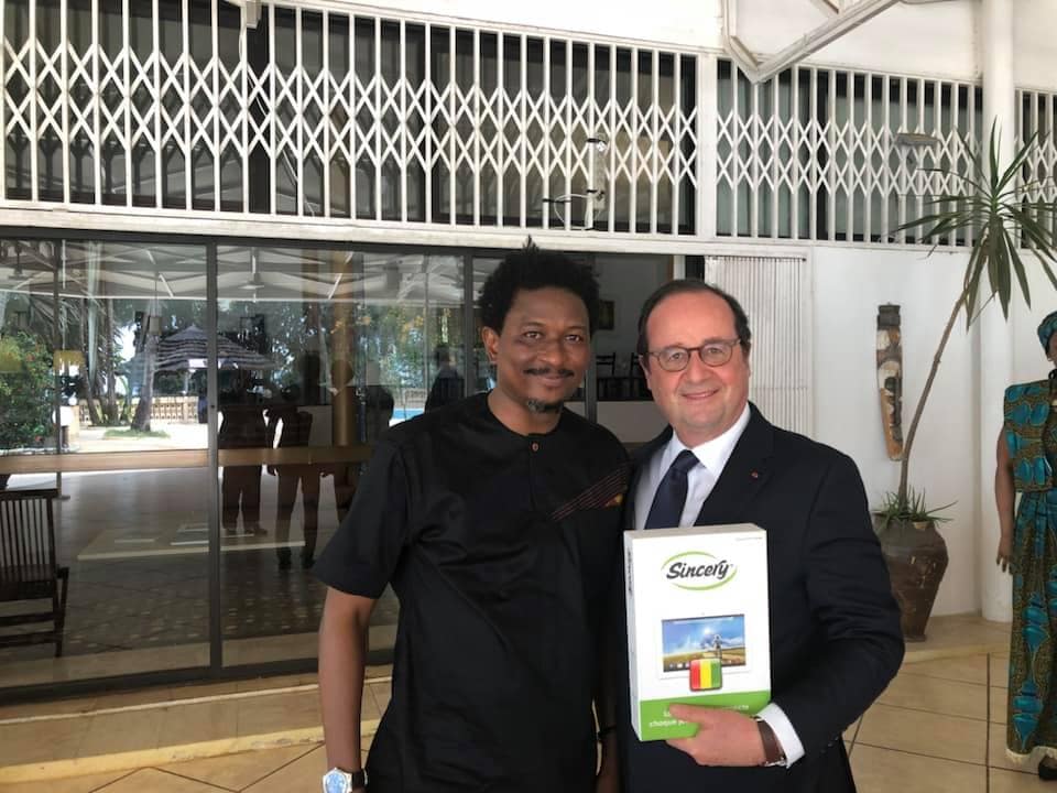 Alpha Bacar Barry et François Hollande