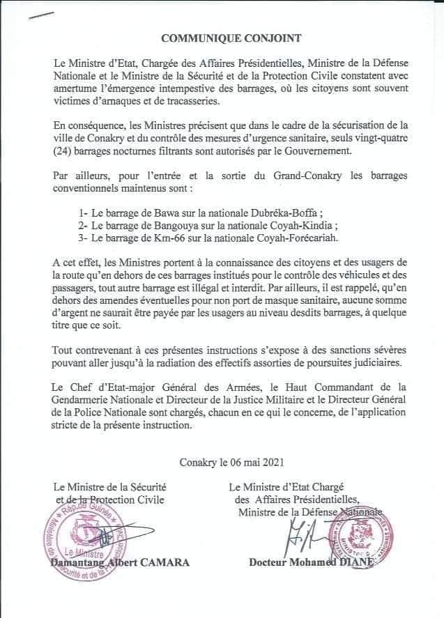 communique police