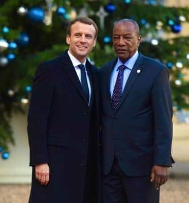 Macron et Alpha Condé