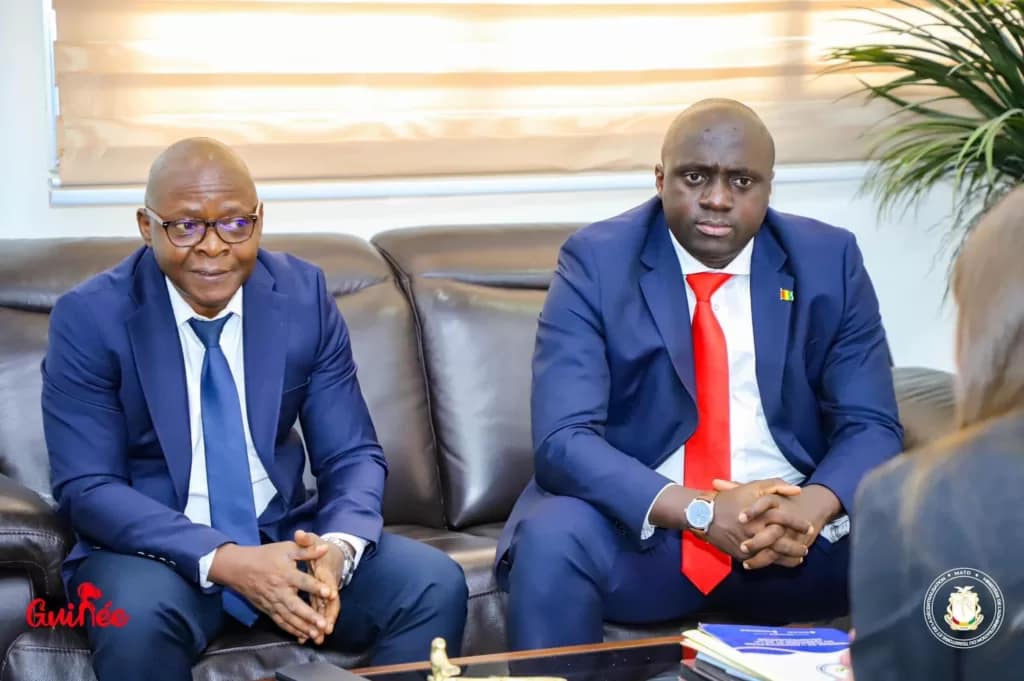Le ministre Julien Yombouno et Mory Condé MATD