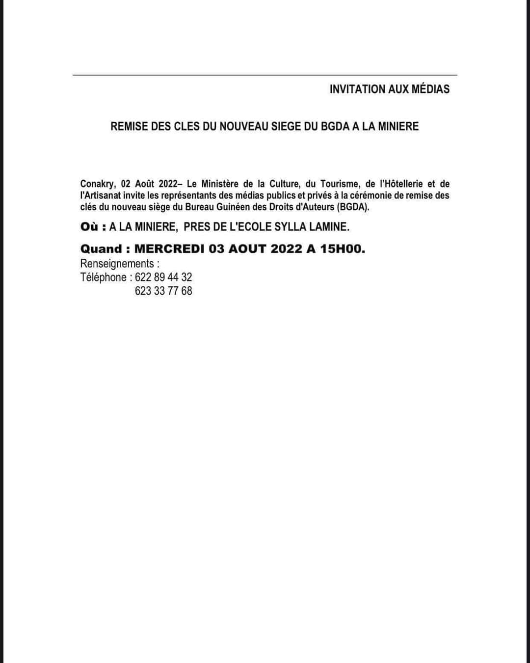 4 Le domicile privé du président Sidya Touré, dont l'affaire est en cours de jugement au tribunal de Dixinn, transformé en bureau par le CNRD.