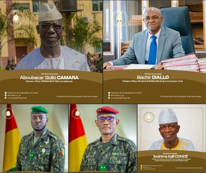 4 Guinée mini réajustement au sein du gouvernement de l'Armée